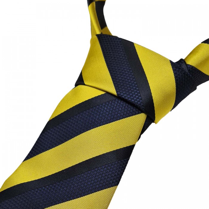 BOLD BLACK AND YELLOW STRIPE TIE