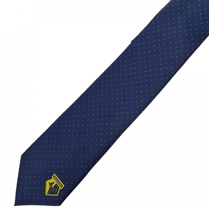 NAVY MICRODOT TIE