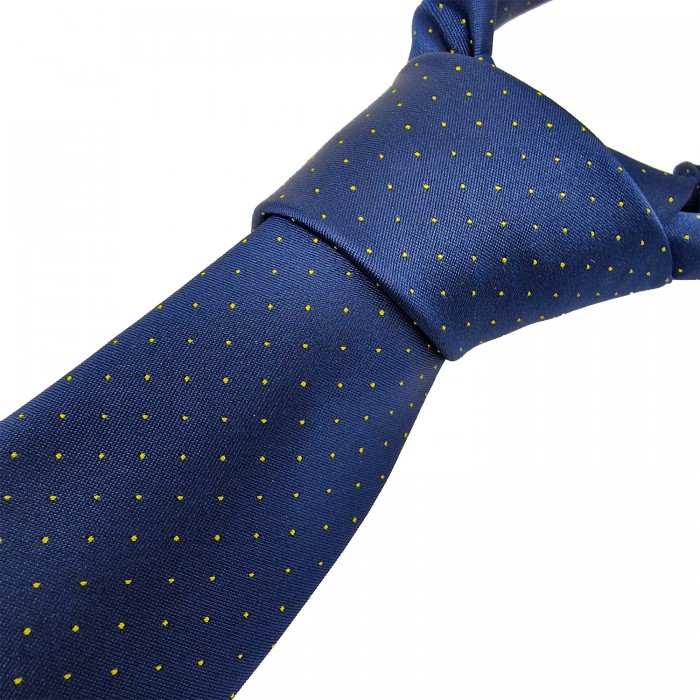 NAVY MICRODOT TIE