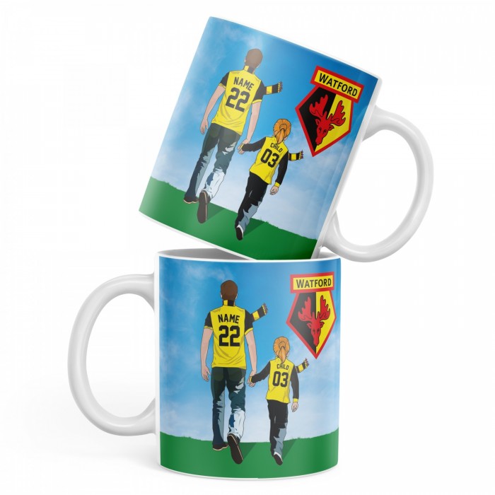 PERSONALISED HAND IN HAND DAD MUG