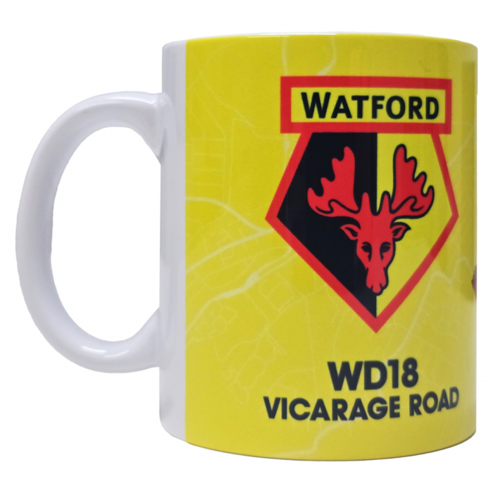 VICARAGE ROAD MAP MUG