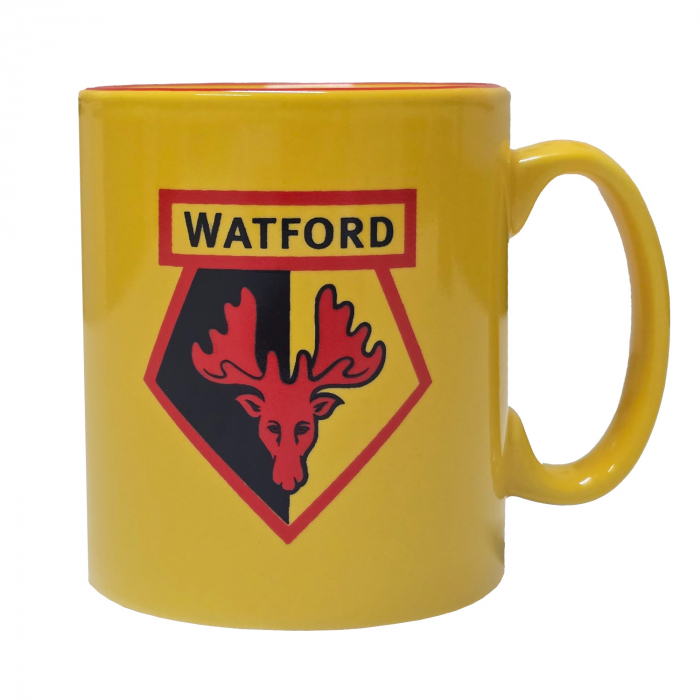 YELLOW CREST RED LIP MUG