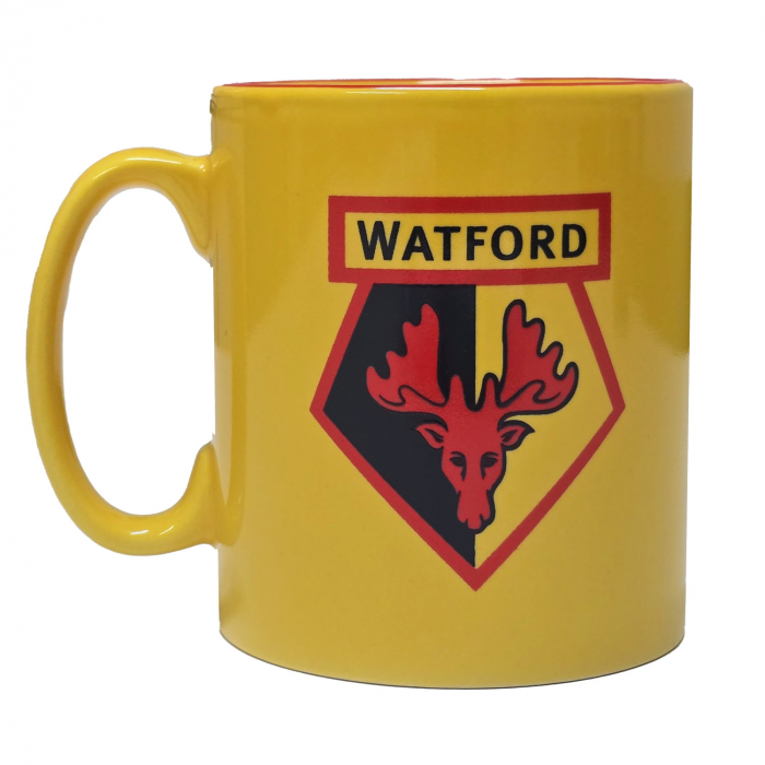 YELLOW CREST RED LIP MUG