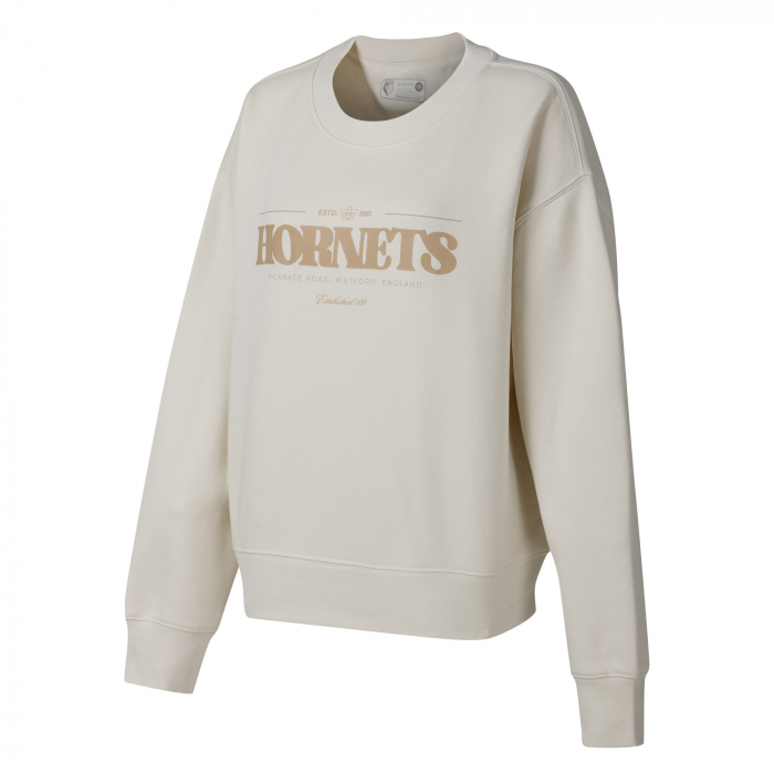 WOMENS LOGO ECRU SWEAT