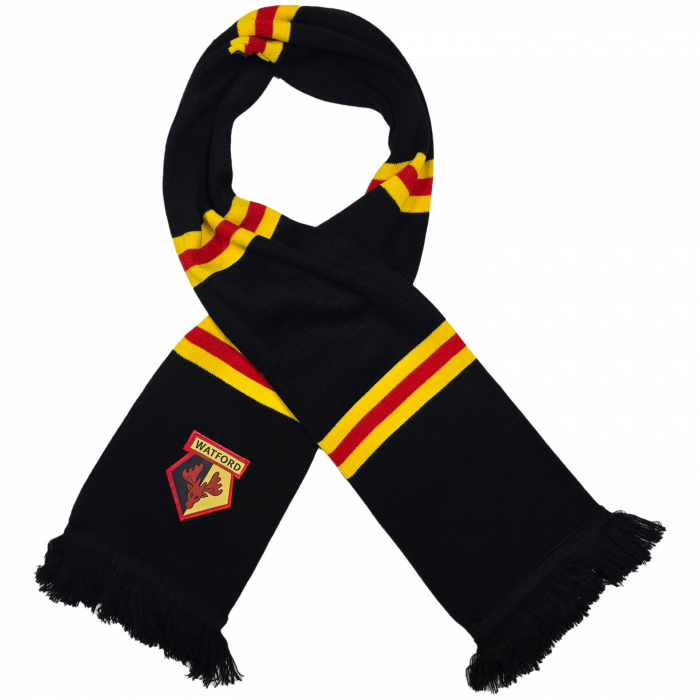 CLASSIC BLACK BAR SCARF