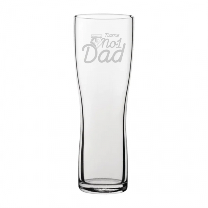 PERSONALISED ENGRAVED NO1 DAD PILSNER PINT GLASS
