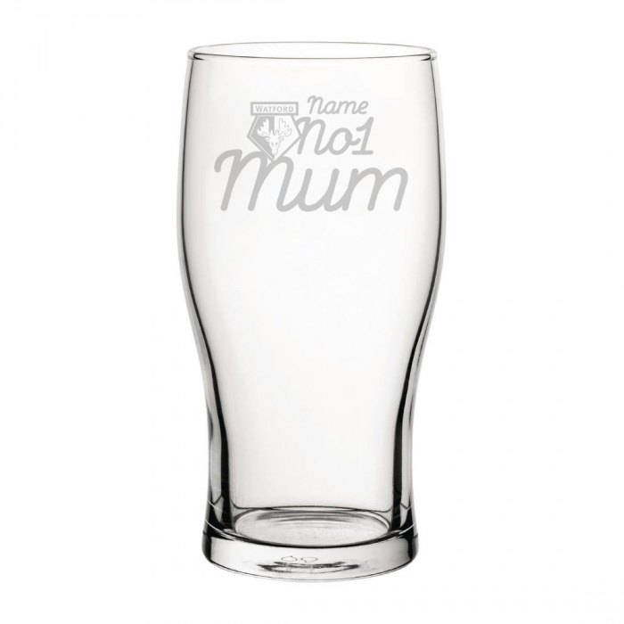 PERSONALISED ENGRAVED NO1 MUM PINT GLASS