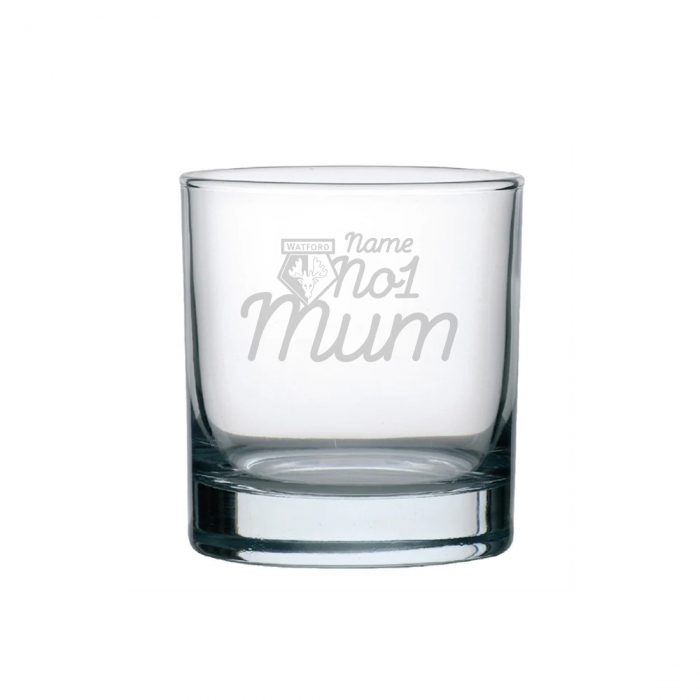 PERSONALISED ENGRAVED NO1 MUM WHISKEY GLASS