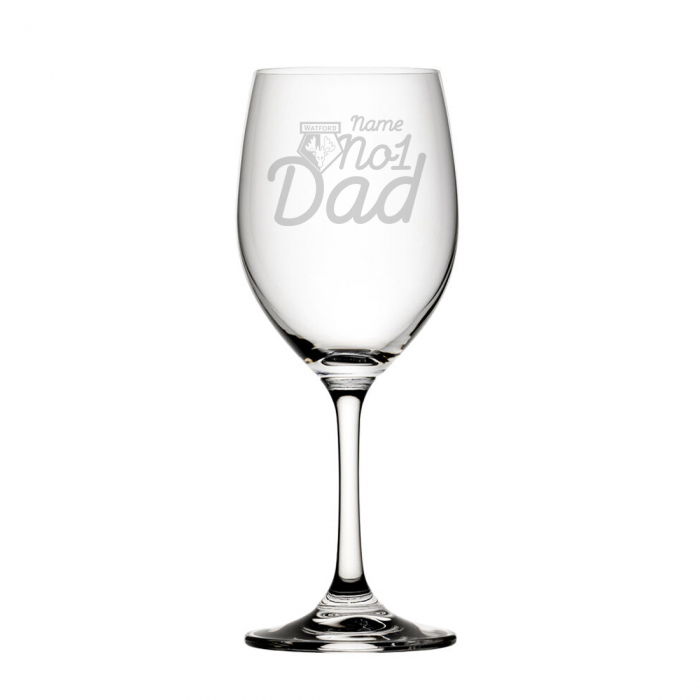PERSONALISED ENGRAVED NO1 DAD 410ml WINE GLASS