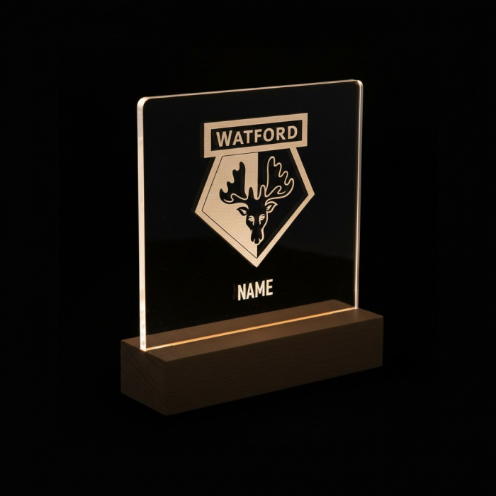 PERSONALISED CREST LED ACRYLIC LIGHT