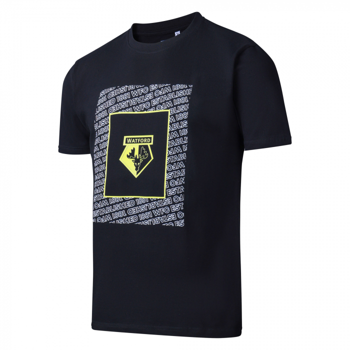 MULTI TEXT CREST TEE