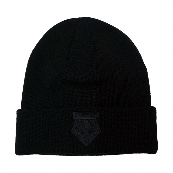 WATFORD CORE CUFF BLACK BEANIE