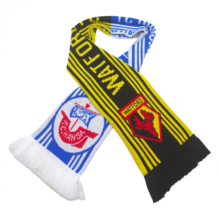 WATFORD X  HANSA ROSTOCK  MATCHDAY SCARF