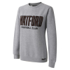 WOMENS GREY CORDUROY SWEAT