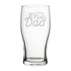 PERSONALISED ENGRAVED NO1 DAD PINT GLASS