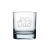 PERSONALISED ENGRAVED NO1 DAD WHISKEY GLASS