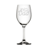 PERSONALISED ENGRAVED NO1 DAD 410ml WINE GLASS