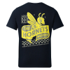 ADULTS CHEQUERED BACK PRINT TEE