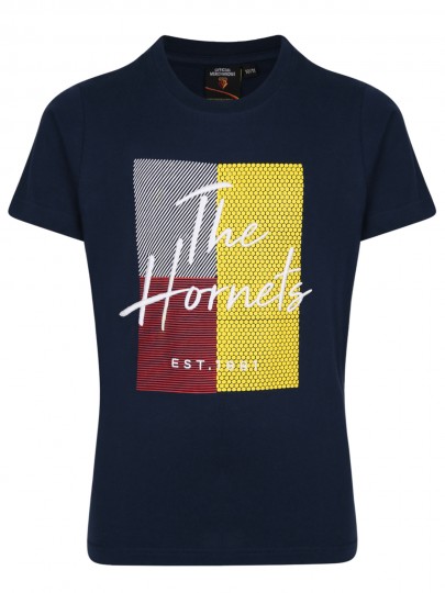 JUNIOR HORNETS HD EMBROIDERED TEE