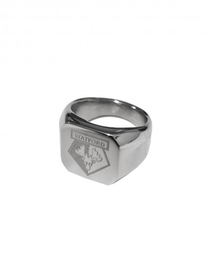 STAINLESS CREST SIGNET RING