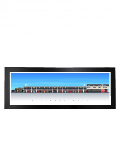 VICARAGE ROAD FRAMED ART PRINT