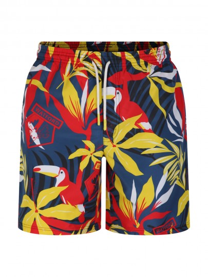 MENS HAWAIIAN FLORAL SHORTS