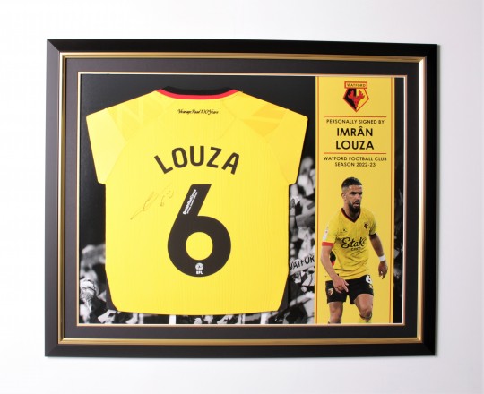 2022/23 LOUZA SIGNED FRAMED HOME SHIRT