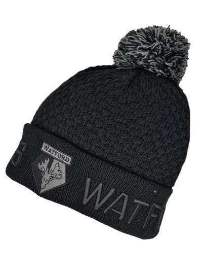 WAFFLE BOBBLE BEANIE