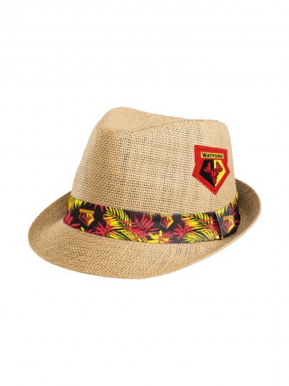 STRAW TRILBY HAT