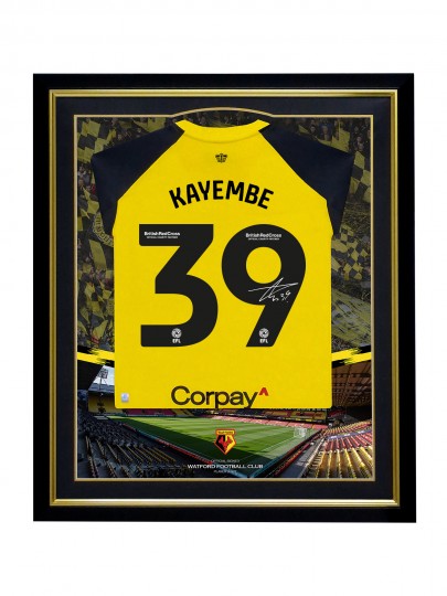 2023/24 KAYEMBE SIGNED FRAMED HOME SHIRT