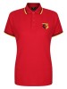 WOMENS CORE TIPPED POLO RED