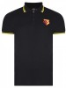 ADULT CORE YELLOW TIPPED POLO BLACK