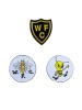 3 PACK ENAMEL BADGES