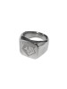 STAINLESS CREST SIGNET RING