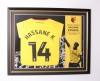 2022/23 KAMARA SIGNED FRAMED HOME SHIRT