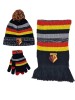 JUNIOR CHUNKY BEANIE,SCARF,GLOVES SET