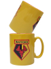 YELLOW CREST RED LIP MUG