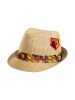 STRAW TRILBY HAT