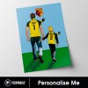 PERSONALISED HAND IN HAND DAD PRINT