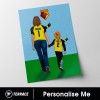 PERSONALISED HAND IN HAND MUM PRINT