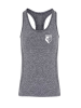 WOMENS CHARCOAL GYM VEST