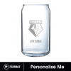 PERSONALISED ENGRAVED CAN BEER GLASS