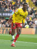 DOUMBIA WORN AND SIGNED HOME SHIRT V BURNLEY
