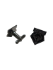 BLACK PLATED CREST CUFFLINKS