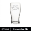 PERSONALISED ENGRAVED NO1 DAD PINT GLASS