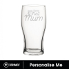 PERSONALISED ENGRAVED NO1 MUM PINT GLASS