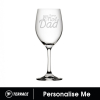 PERSONALISED ENGRAVED NO1 DAD 410ml WINE GLASS
