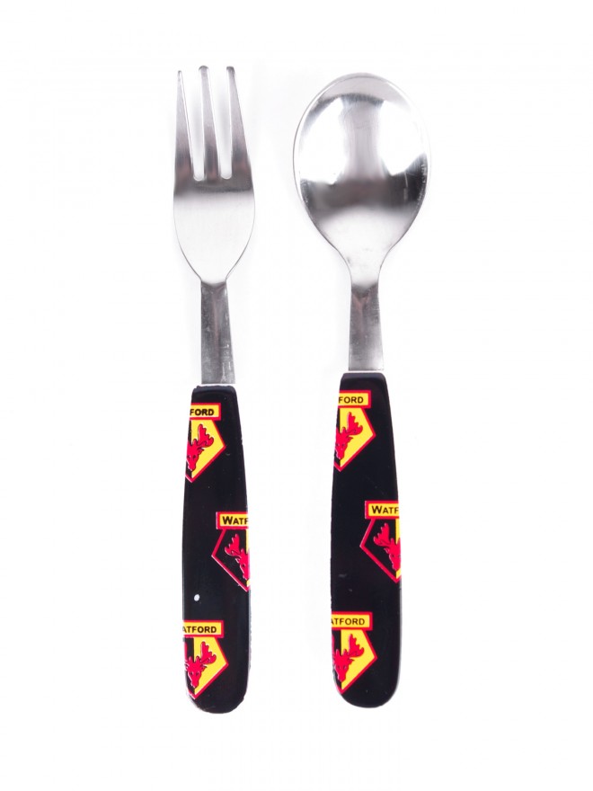 CREST SPOON AND FORK SET