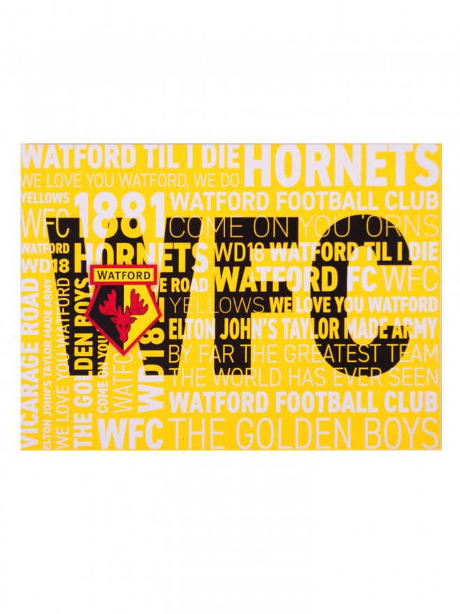 WFC WORD ART POSTCARD