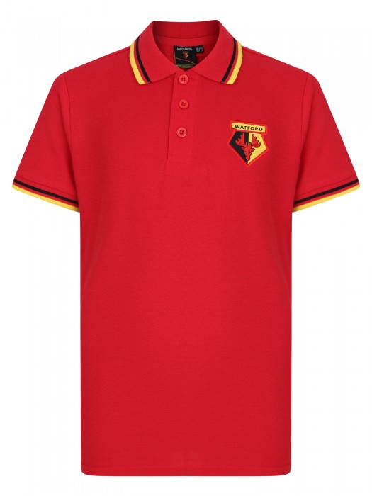 JUNIOR CORE TIPPED POLO RED